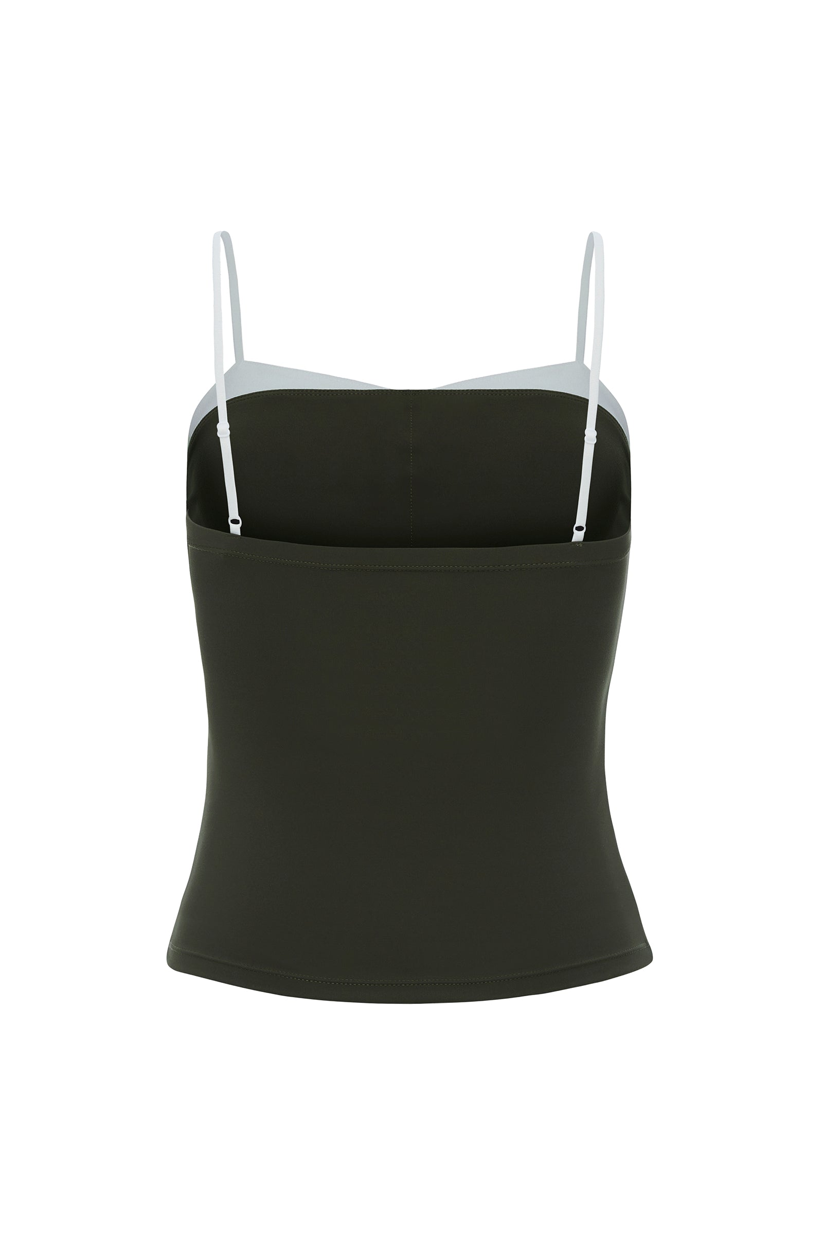 UltraSoft Two Tone Thin Strap Tank Top