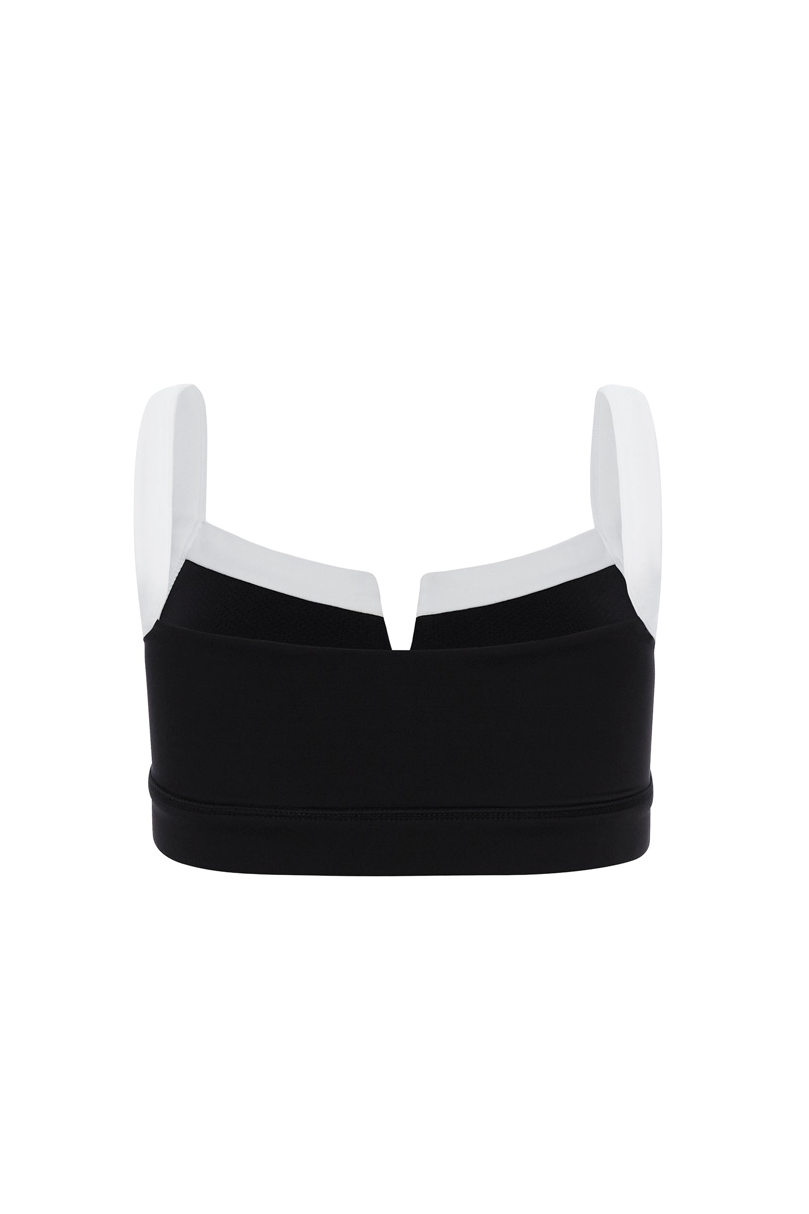SuperSculpt Two Tone V Notch Sports Bra