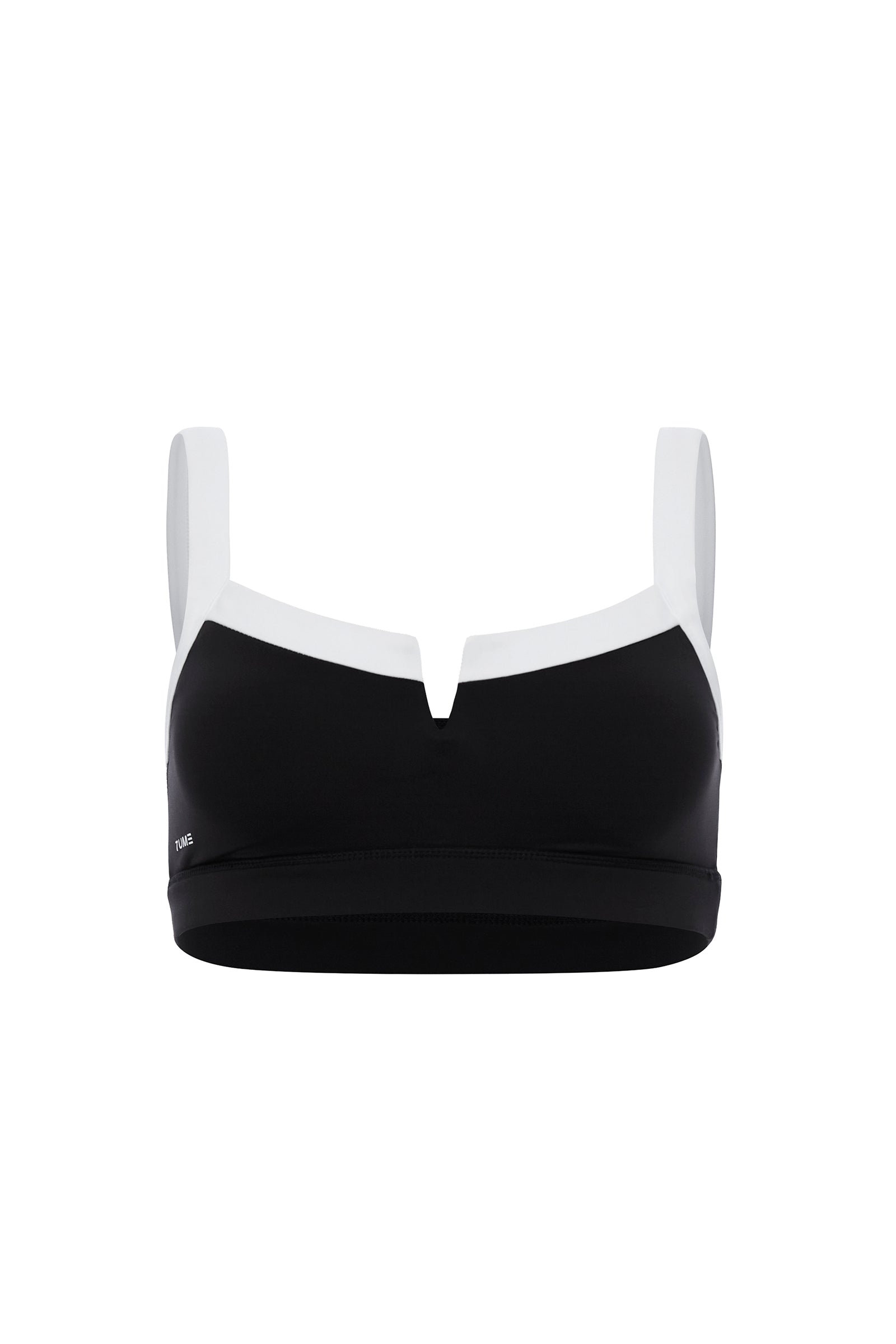 SuperSculpt Two Tone V Notch Sports Bra