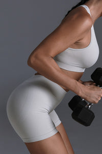 SeamlessFlow Mid Rise Scrunch Shorts