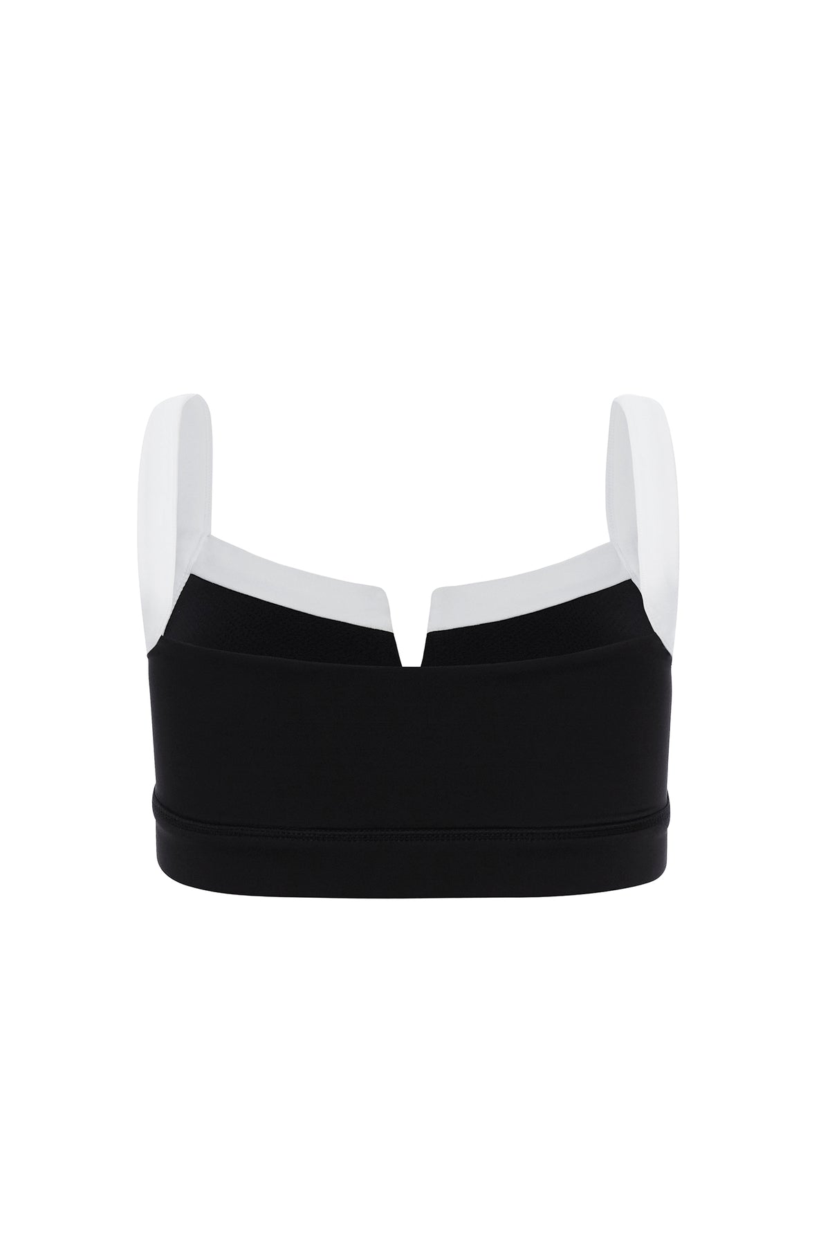 SuperSculpt Two Tone V Notch Sports Bra
