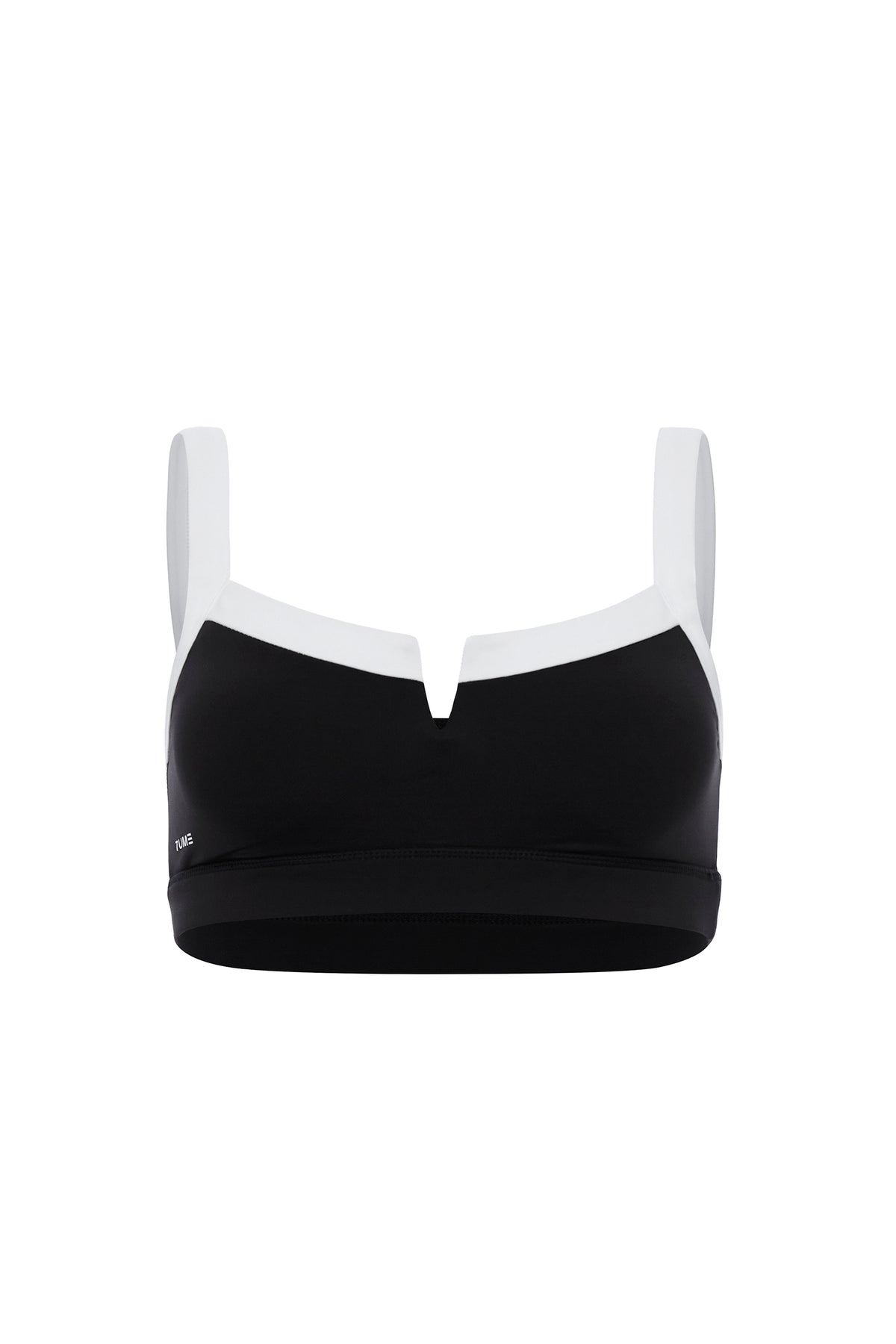 SuperSculpt Two Tone V Notch Sports Bra