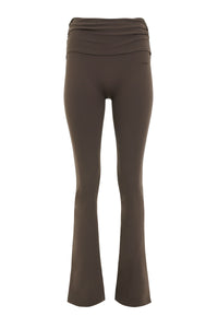 UltraSoft Ruched Fitted Flare Pants