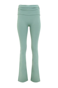 UltraSoft Ruched Fitted Flare Pants