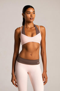AirMotion Two tone Layer Halter Sports bra