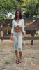 Pure Twist Top with Pure Capri Leggings, 360 view